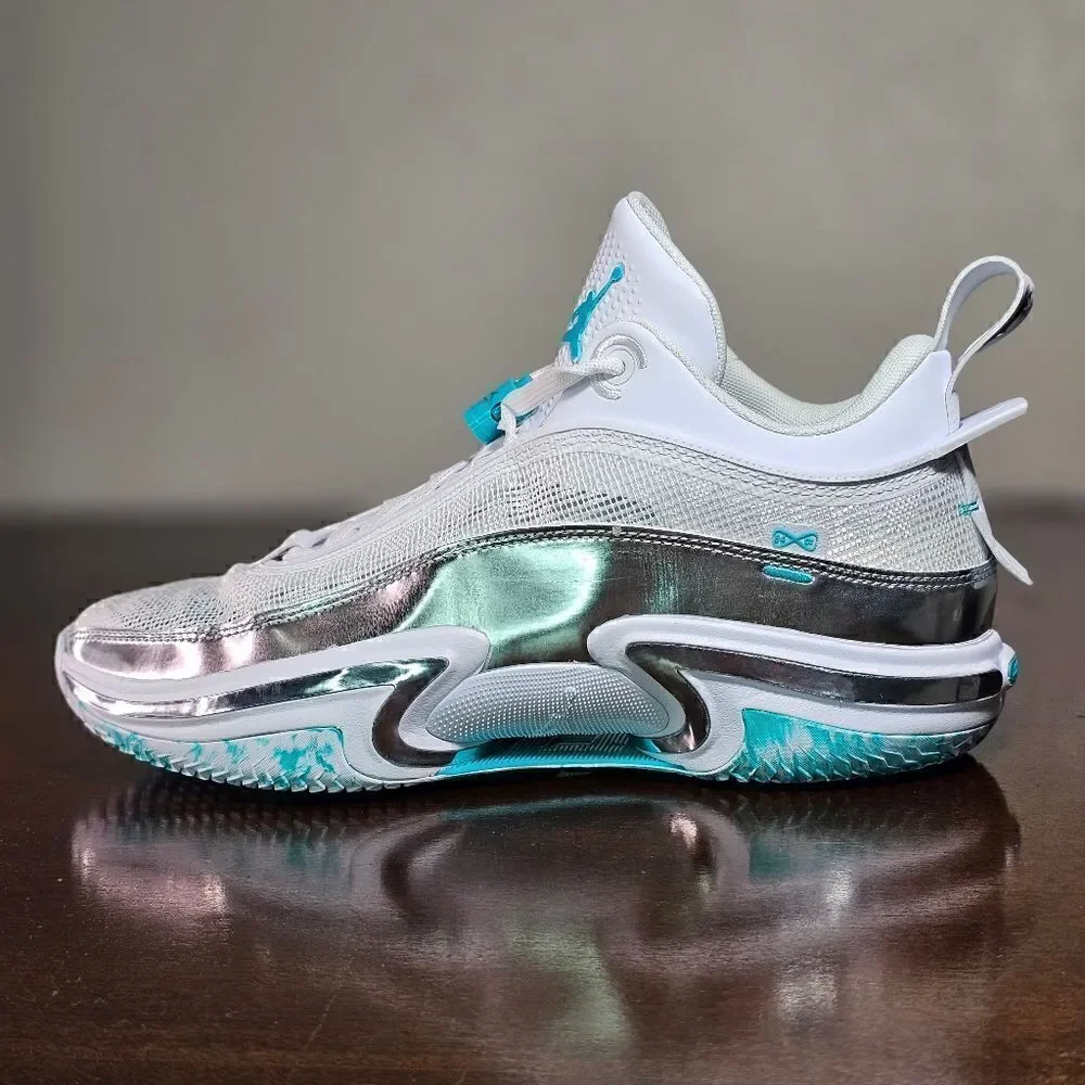 Nike Air Jordan XXXVI 36 Low PF Guo Ailun Women's 10 Silver Jade DM9032-130 Shoe
